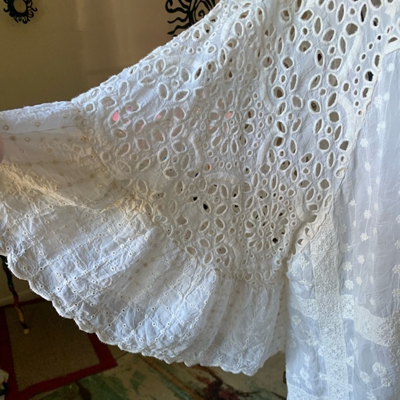 Johnny Was plaid ruffle blouse - Picture 10 of 11